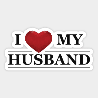 Wife - I love my husband Sticker